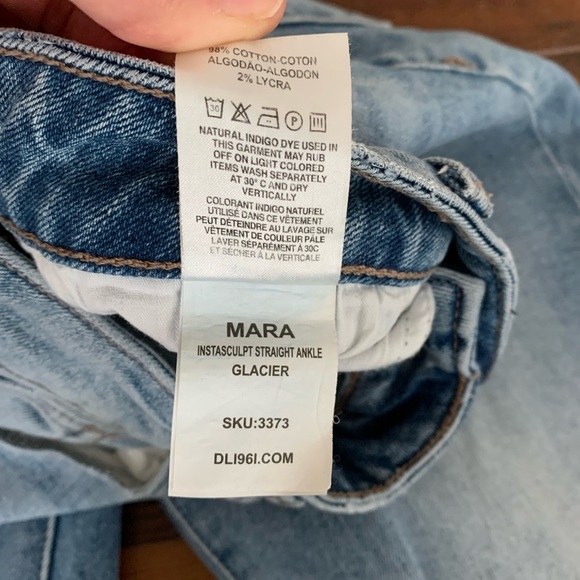 DL1961 Mara InstaSculpt Straight Leg Crop Jeans - Glacier - Picture 8 of 10